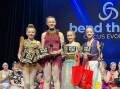 TOP EFFORT: Lacey Hocken, Maya Rhodes, Lola Paton and Savannah Murray at placed at the Bend the Air competition heats.