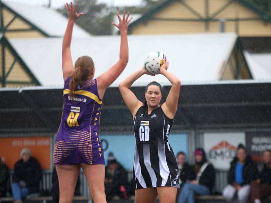 Laura Bourke lined up in Camperdown's open grade side in 2022. Picture by Meg Saultry