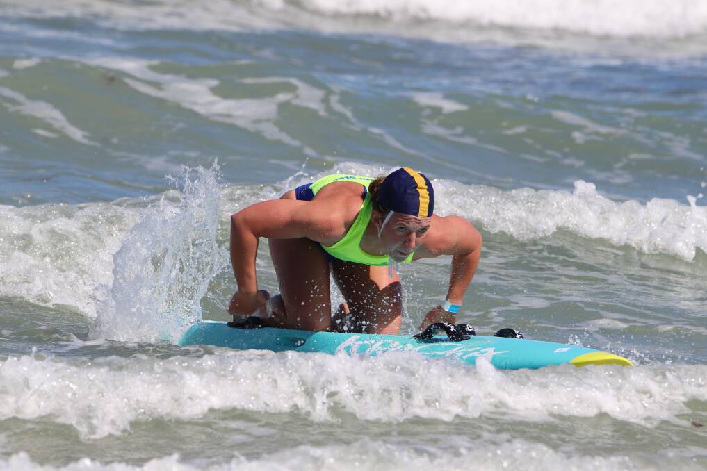 RIDING THE WAVE OF SUCCESS: Sophie Thomas' in action for Torquay last season. Picture: Sonia Jenkins/Torquay SLSC