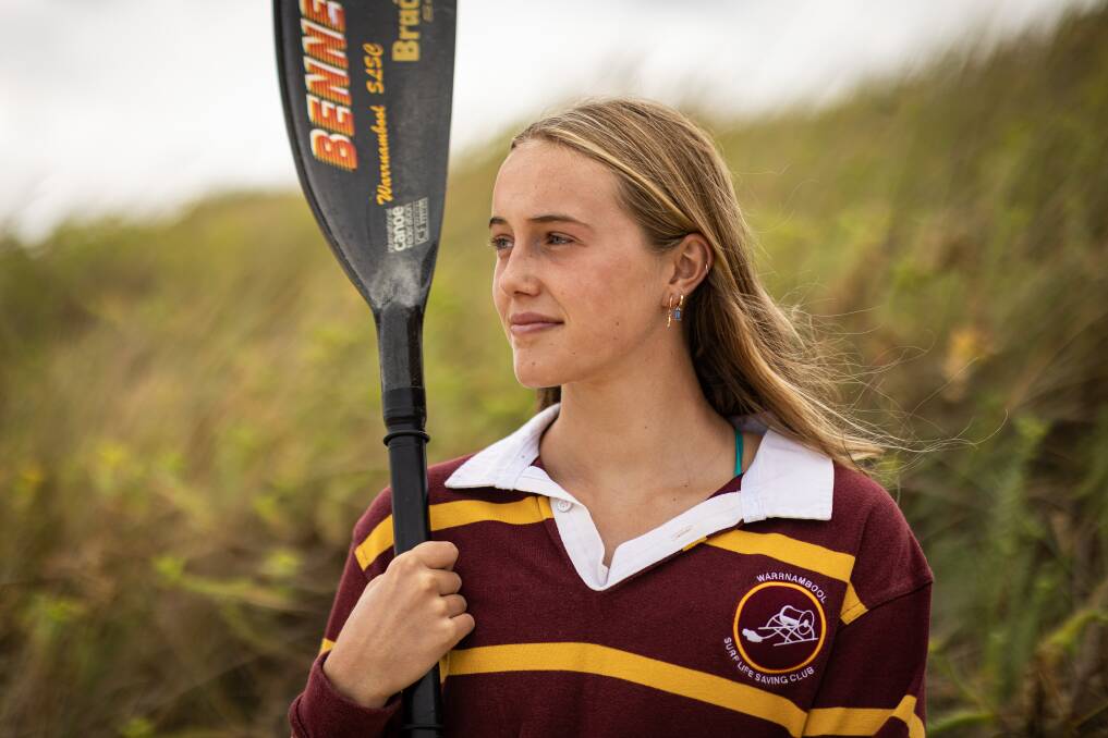 Warrnambool Surf Life Saving Club athlete Mia Cook is already in off-season training for the 2023-24 season. Picture by Sean McKenna