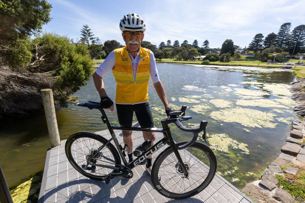 Bill Murphy is riding his third Big Ride - from Melbourne to Warrnambool - on Friday. Picture by Eddie Guerrero
