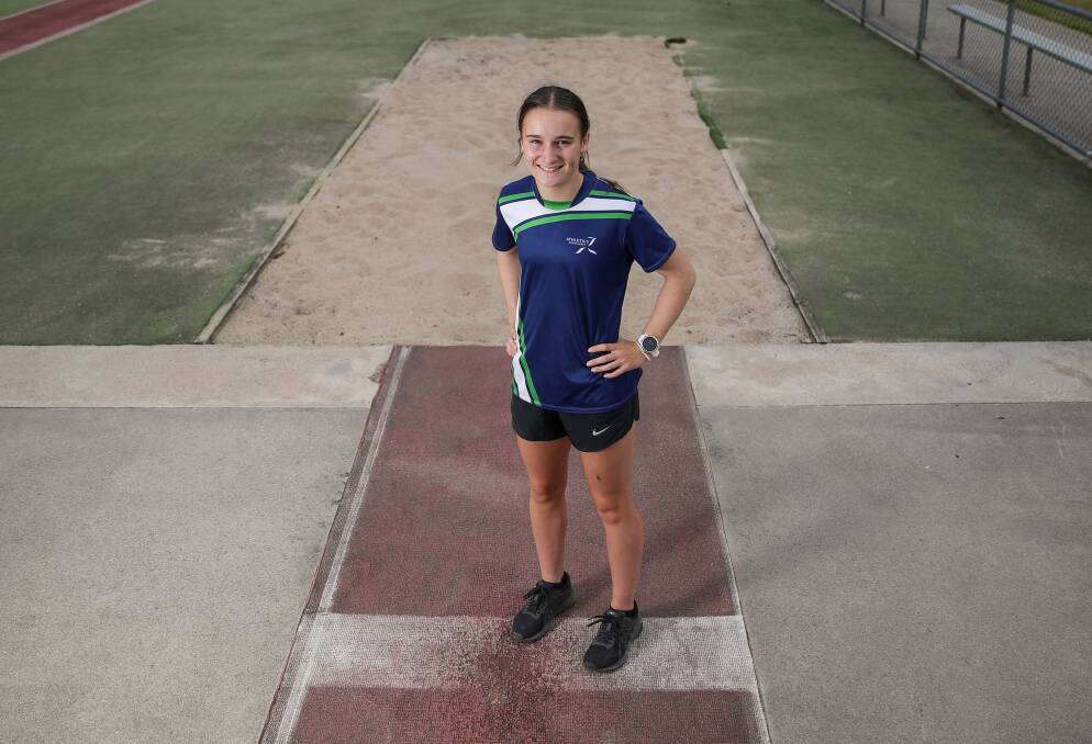 YOUNG GUN: Ruby Darcy's confidence as a long jump and triple jumper is growing. Picture: Morgan Hancock
