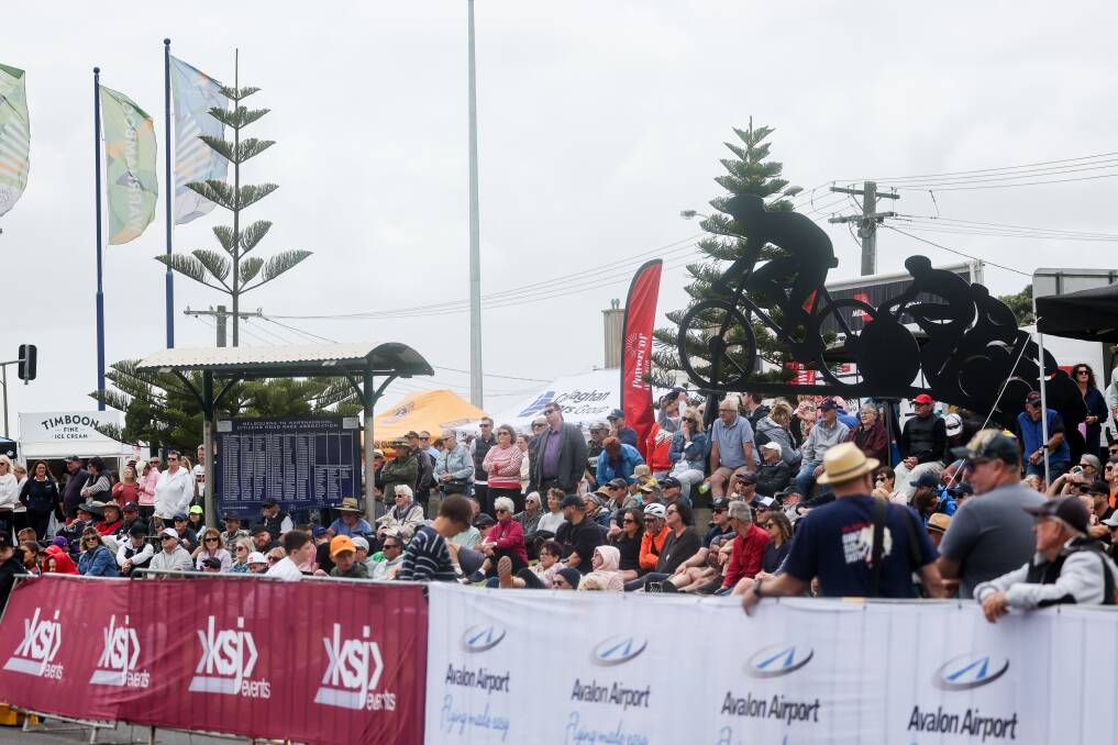 The crowd was abuzz at the finish line of the Melbourne to Warrnambool Classic as they awaited the first rider.