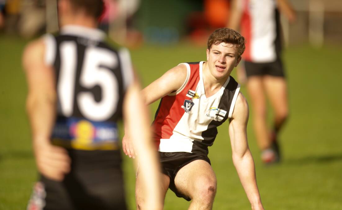 OPPORTUNITY: Connor Byrne enjoyed a stellar debut for Koroit's senior team this month. Picture: Chris Doheny