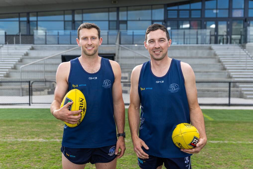 First-year Warrnambool co-captains Mitch Bidmade and Jackson Bell. Picture by Eddie Guerrero