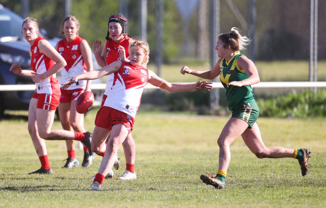 Jane McMeel in action for South Warrnambool in 2022. 