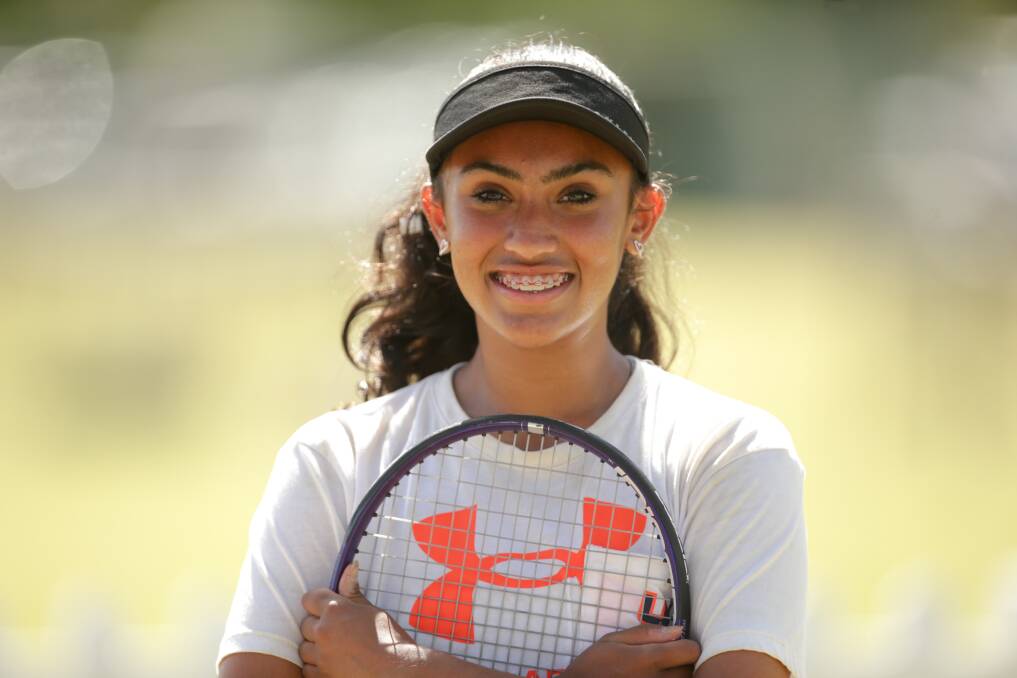 RISING STAR: Khyati Parikshit, 13, opened her singles campaign on Tuesday. Picture: Chris Doheny
