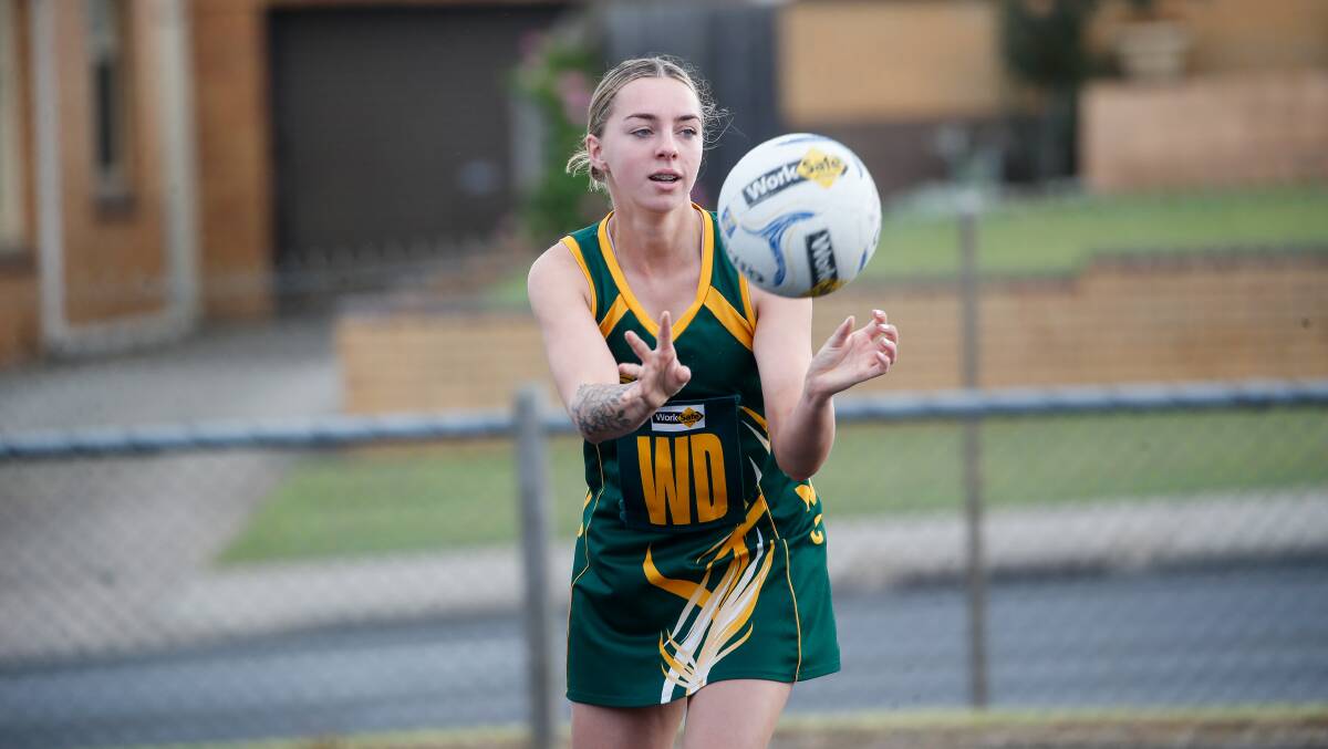 SETTLED IN: Old Collegians' recruit Madi Mutch has locked down a spot in wing defence. Picture: Anthony Brady