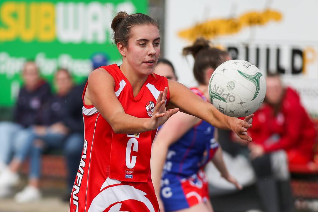 Meg Kelson says she's enjoyed a move from centre to wing defence midway through the season.