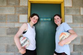 Paige and Olivia Lenehan have both earnt selection in Netball Victoria's 2024 talent academy. Picture by Anthony Brady