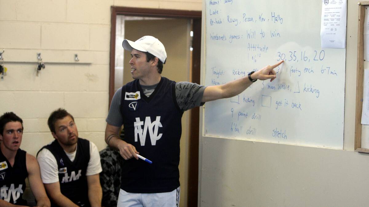 Dustin McCorkell, pictured in 2008, has previous experience coaching at rival Hampden league club Warrnambool.