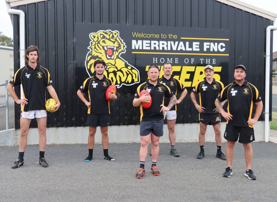 FRESH FACES: Merrivale recruits Matt Hausler, Liam Nagle, Brad Bell, Troy McLaughlin, Kyden Jarvis and Colby Rix. Picture: Justine McCullagh-Beasy