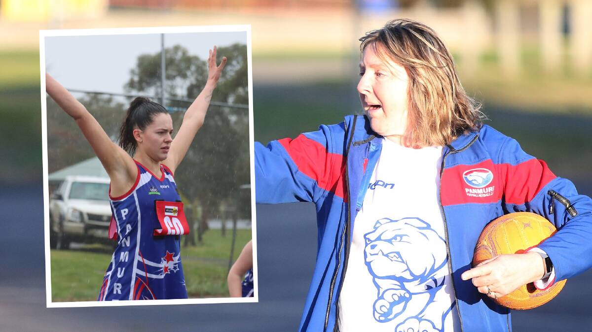 PARTNERS IN CRIME: Jess Rohan (insert) and Kim Jamieson have been appointed A-grade co-coaches at Panmure for 2021. Pictures: Mark Witte, Justine McCullagh-Beasy