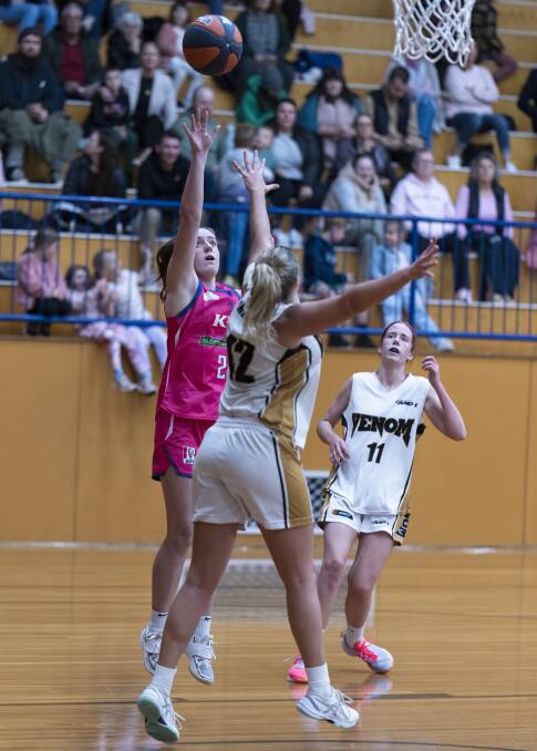 Teenager Lara Clarke impressed off the bench for the Mermaids. Picture by Larry Lawson