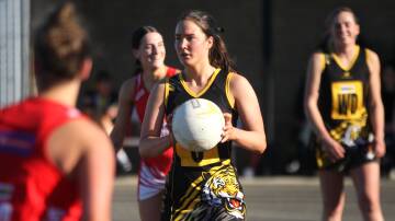 FUTURE IS BRIGHT: Sarah Moloney controlled Merrivale's midcourt on Saturday. Picture: Meg Saultry