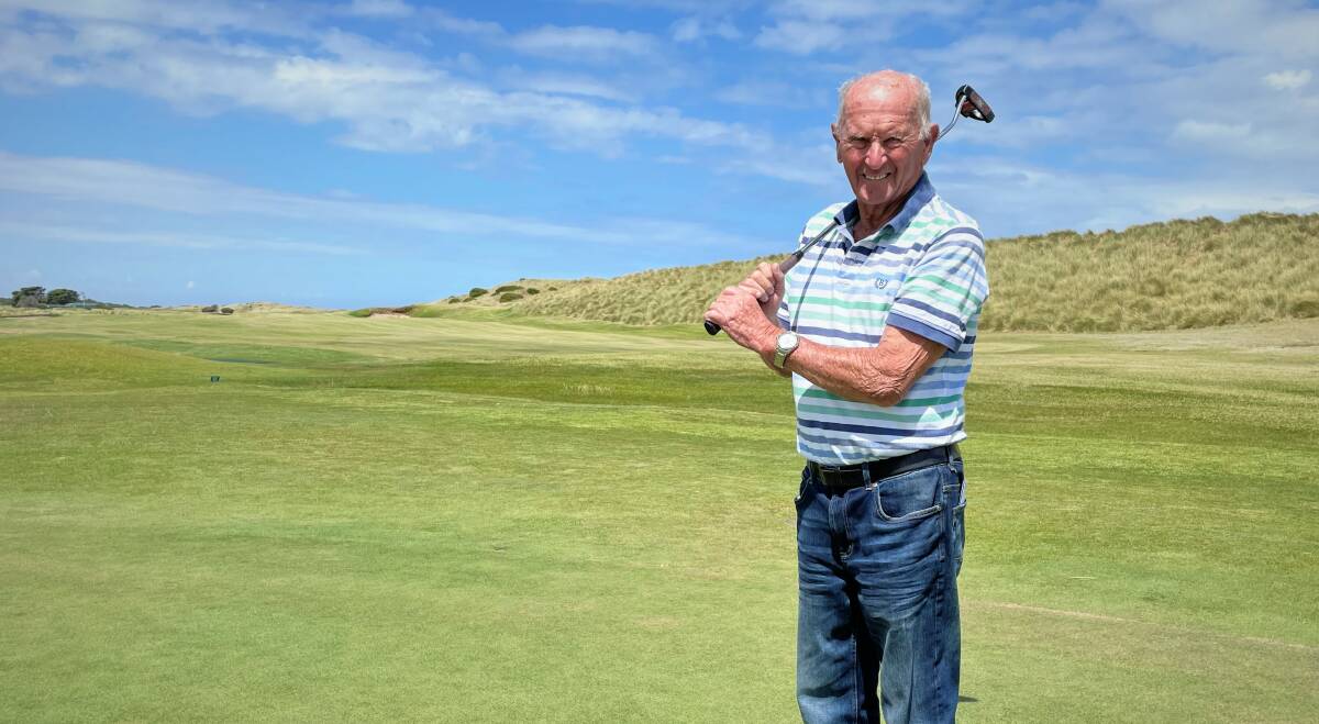 HOME SWEET HOME: Port Fairy's Kevin Garton has played at the seaside town's links for 32-years. Picture: Meg Saultry