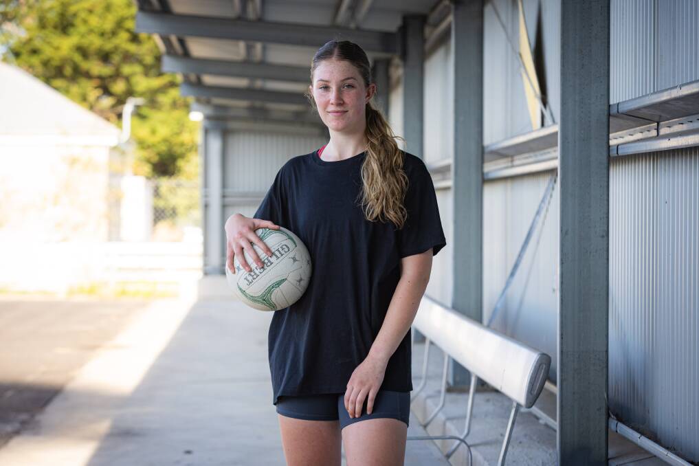 North Warrnambool Eagles teen Emily Saffin is working hard on her game ahead of the 2023 season. Picture by Sean McKenna