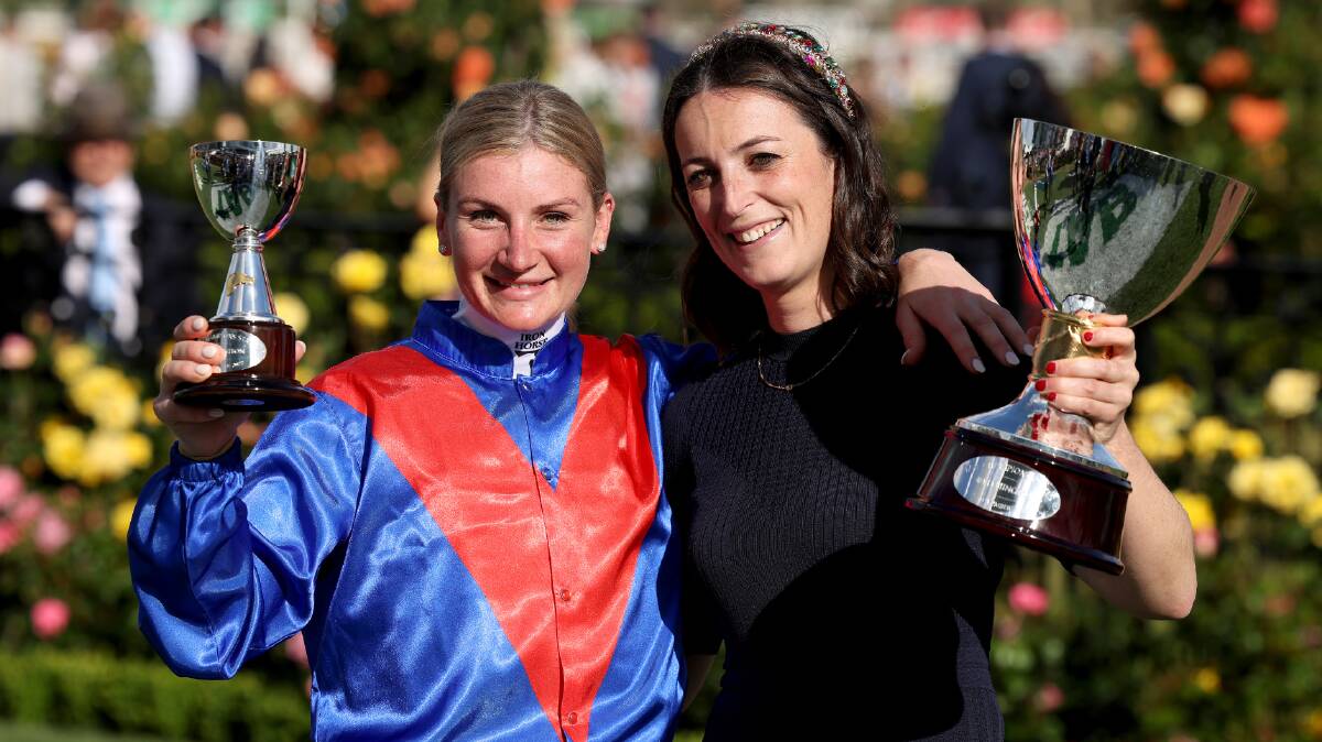 Jamie Kah and Annabel Neasham, pictured after the 2022 Champion Stakes, will attend a charity event in Woolsthorpe. Picture by Getty Images