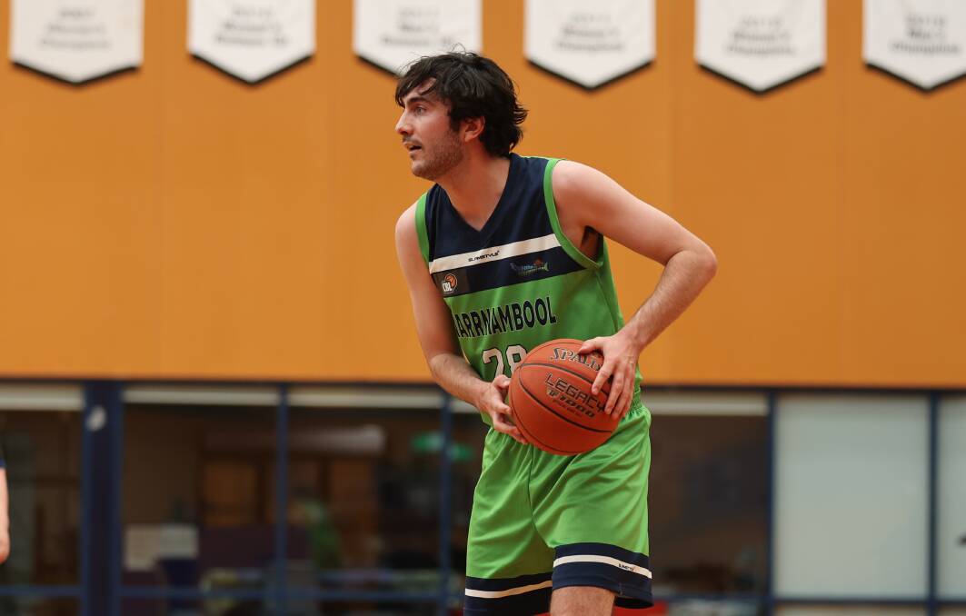 Dominic Occhipinti is among Warrnambool Seahawks' top scorers for the 2023-24 CBL season. Picture by Sean McKenna
