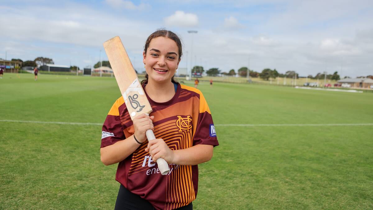 Nestles cricketer Marnie Beks is in her first season of women's cricket. Picture by Anthony Brady