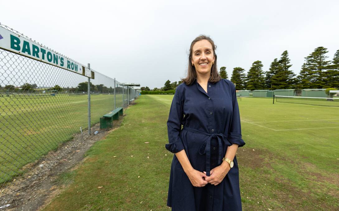 Warrnambool's Sophie Bullivant has been involved at Warrnambool Lawn Tennis Club since childhood. Picture by Eddie Guerrero