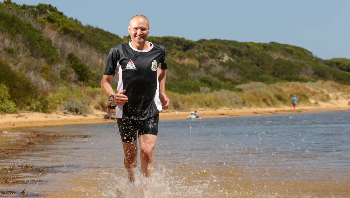MOVING FORWARD: Chris Rantall is gearing up for a mini triathlon at the Blue Hole on Thursday. Picture: Chris Doheny