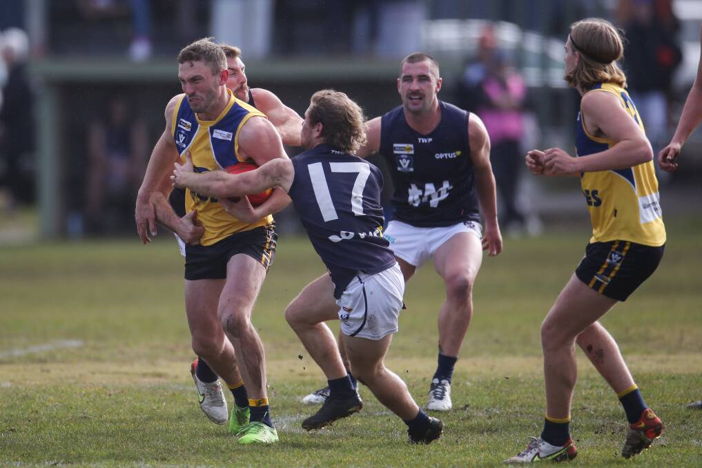 OUTWORKED: Warrnambool were soundly beaten by fellow top five side North Warrnambool on Saturday. Picture: Morgan Hancock