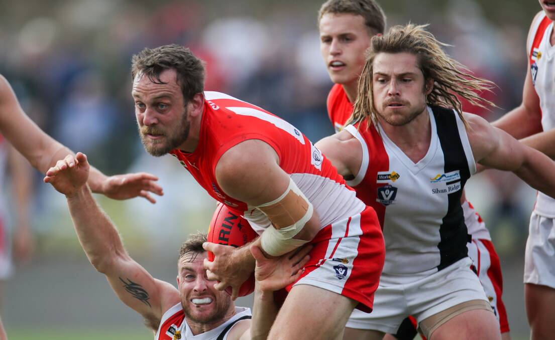 ON A ROLL: South Warrnambool midfielder Josh Saunders says the team's win against Koroit on Good Friday instilled belief in the group. Picture: Morgan Hancock
