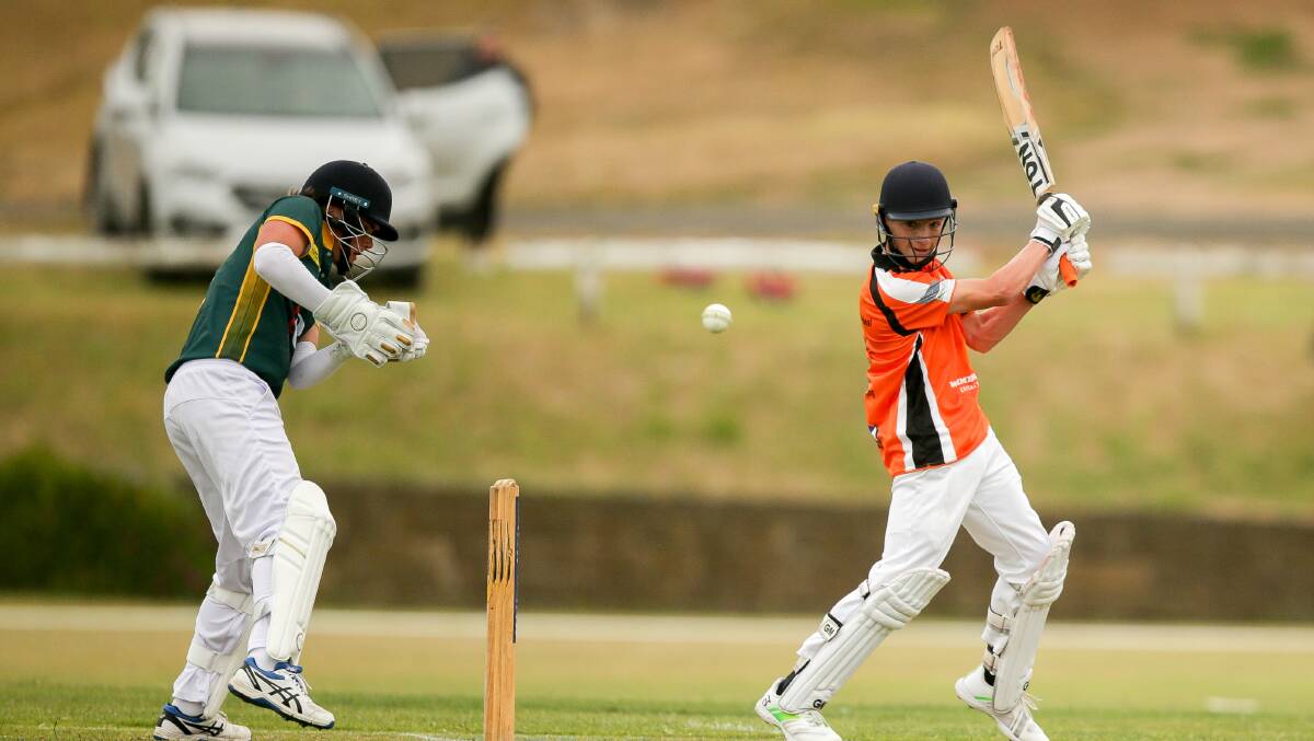 HIGH SCORER: Wimmera-Mallee's Connor Lee on his way to 60 not out on Tuesday. Picture: Chris Doheny