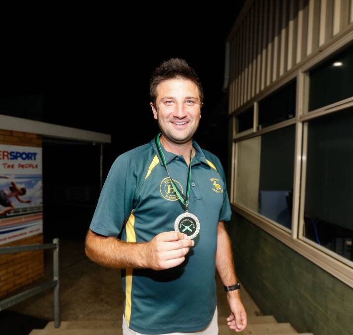 EUPHORIA: Bookaar's Fraser Lucas sweeped the division one South West Cricket awards, including the prized Cricketer of the Year award. Picture: Anthony Brady