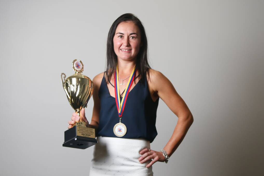 Anna Archie won the Wilma Wallace medal during her second stint at Nirranda in 2019. She also coached the Blues in 2013. File picture