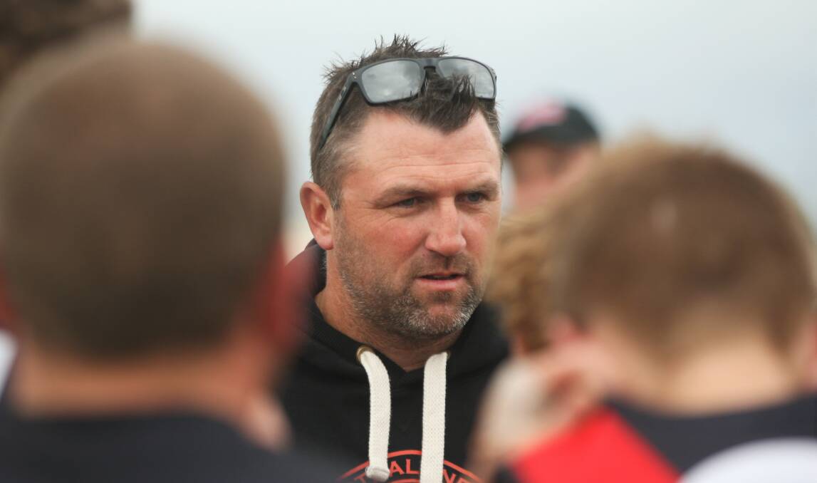 BREAKTHROUGH: Cobden coach Dan Casey got his first win as coach of the Bombers on Saturday. Picture: Meg Saultry