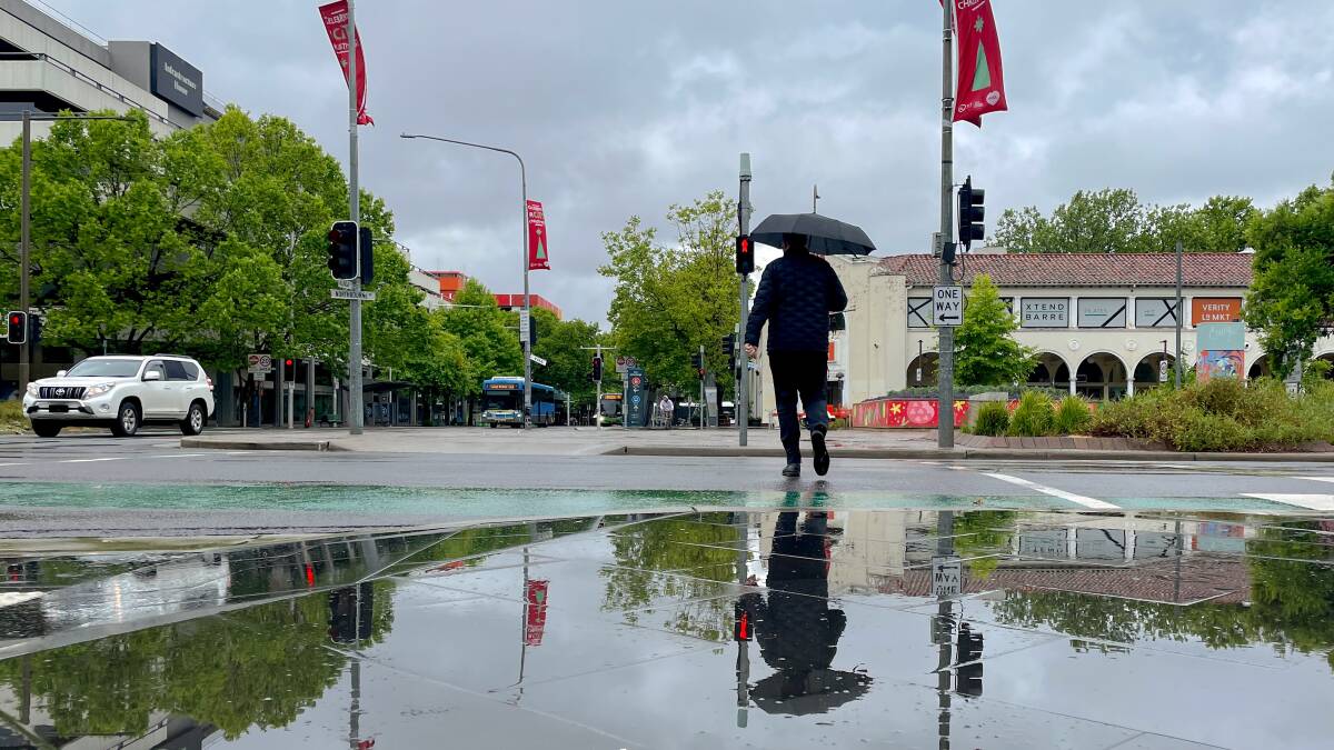 Canberra after experiencing signfiicant rain on December 12. Picture by Sitthixay Ditthavong