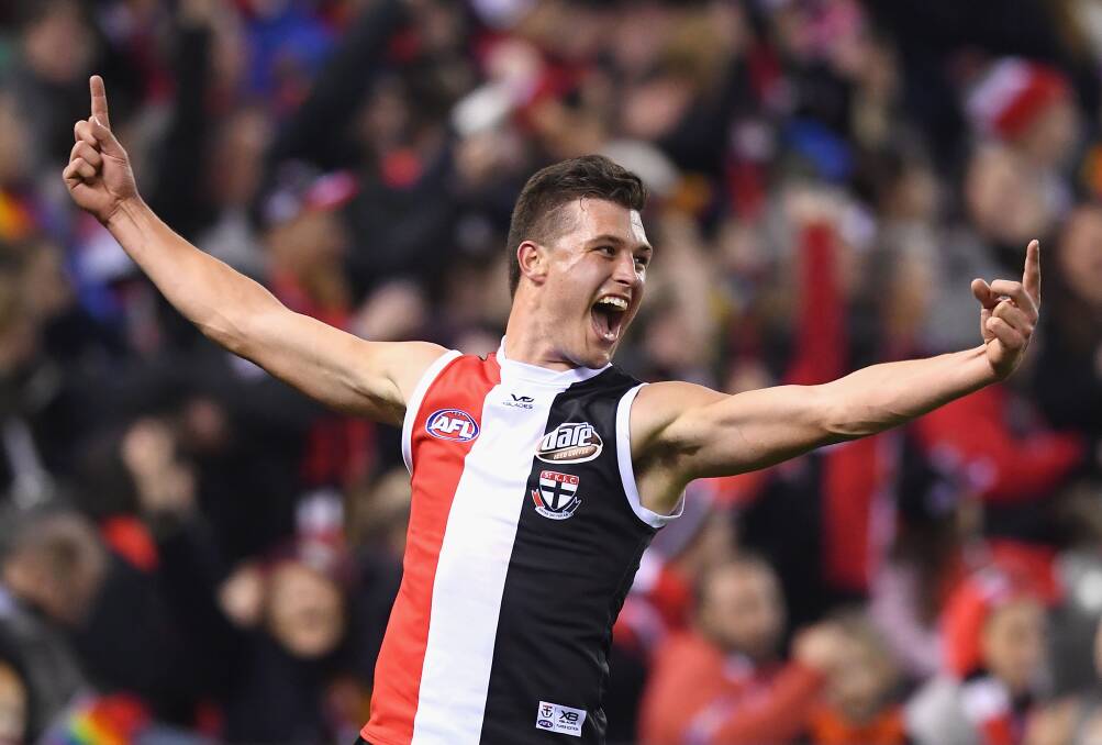 READY TO FIRE: Portland export Rowan Marshall is desperate for his Saints to return to finals this season. Picture: Getty Images