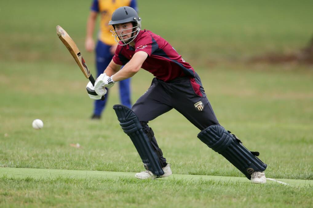 WINNING PERFORMANCE: Noorat all-rounder Isaac Kenna batting on Saturday. Picture: Chris Doheny