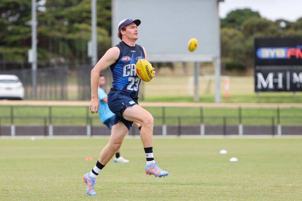 Cobden export Gary Rohan trains at Reid Oval in Warrnambool during the pre-season. Picture by Anthony Brady