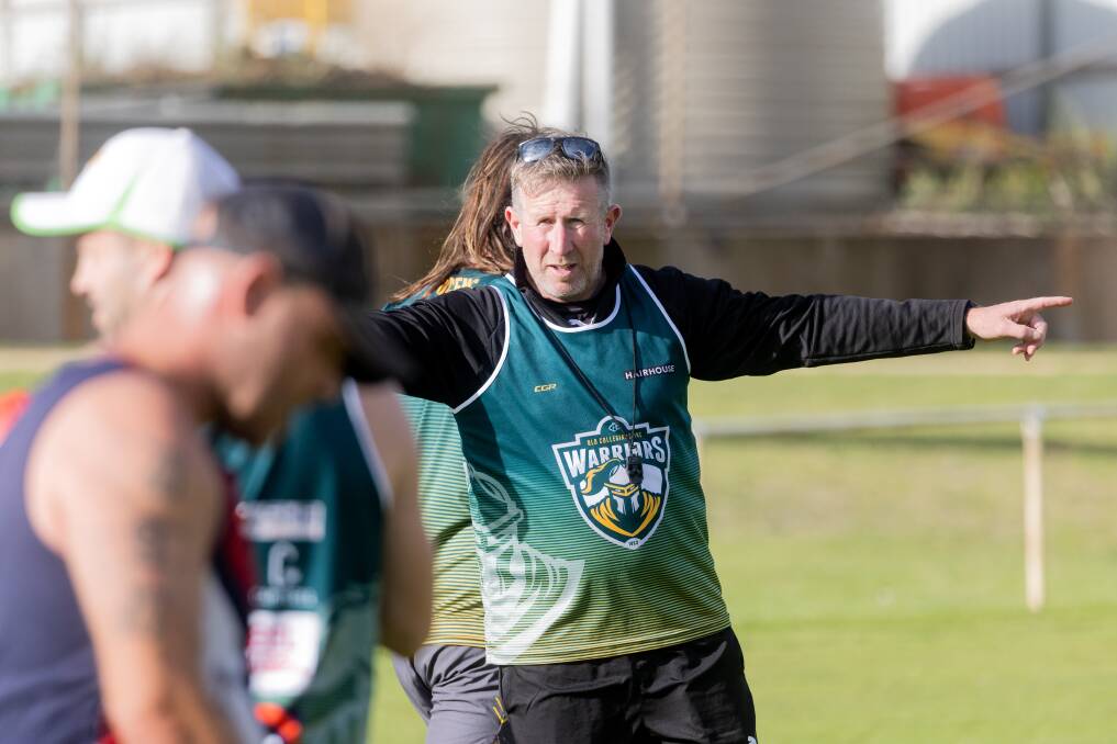 Old Collegians coach Ben van de Camp is hoping his group can improve this season. Picture by Anthony Brady