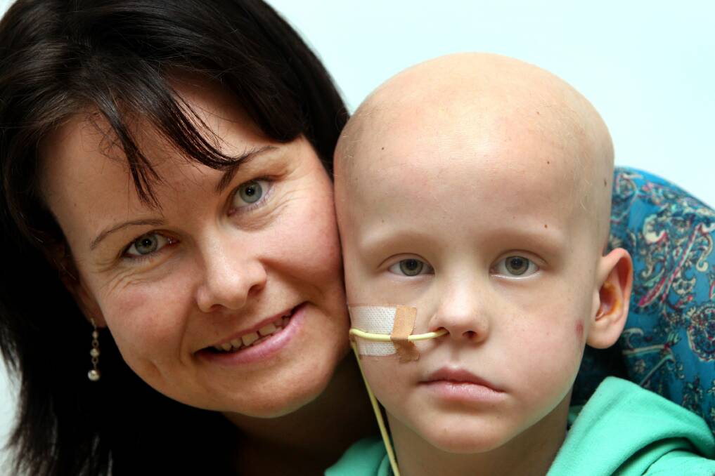 Bailey Delaney and mum Joanne have endured a tough cancer fight. File picture