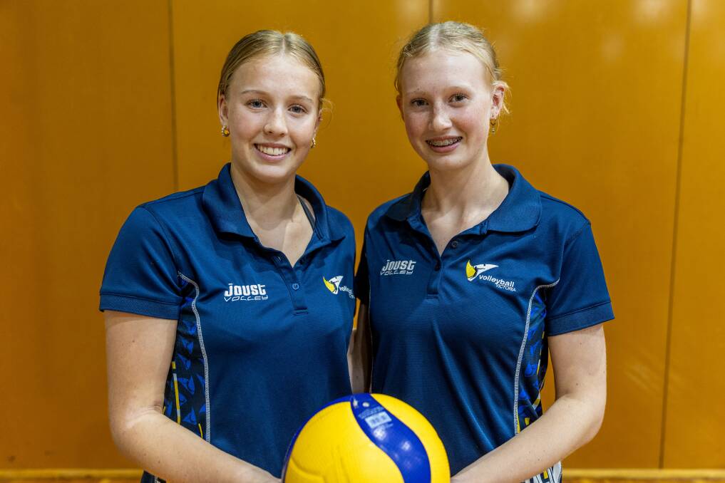 Emma and Hilary Hannagan will represent Australia at the Thailand National Volleyball Championships next week. Picture by Eddie Guerrero