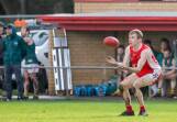Dennington's Jeremy Turner, pictured last season against Old Collegians, will make his return this weekend. Picture by Anthony Brady