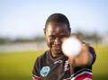 Nigel Mupurura, pictured at the club's Jack Keane Oval base, will be a player to watch for Koroit this season. Pictures by Sean McKenna