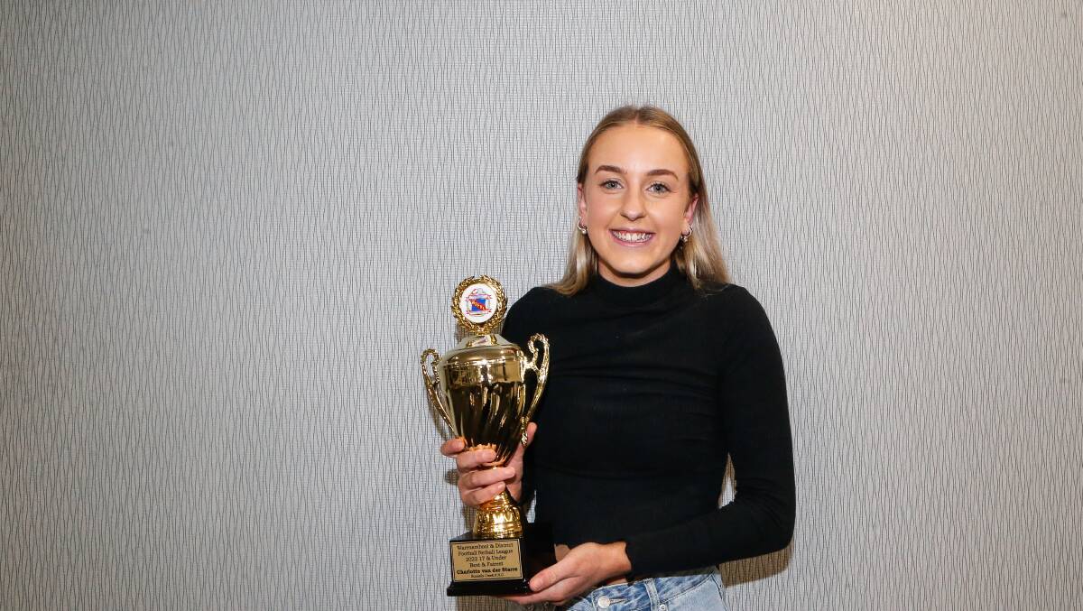 BIG NIGHT: Russells Creek young gun Charlotte van der Starre won two awards on Wednesday night. Picture: Anthony Brady