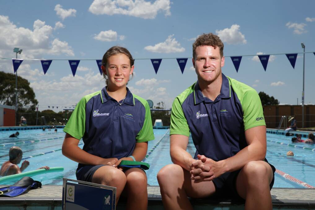 SWIMMING STRONG: Abigail McNaught (left) and Isaac Jones combined for seven gold medals at the recent Mildura championships. Picture: Chris Doheny