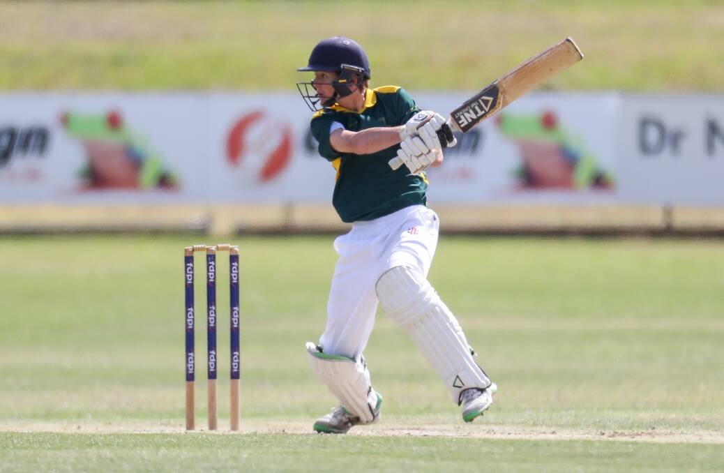 TALENT: Huf batting for Hamilton Green in Under 17 Country Week. Picture: Chris Doheny