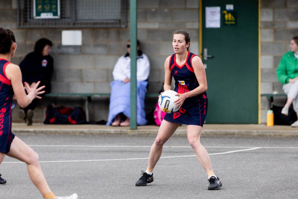 Timboon Demons' Nina Barlow, pictured during the 2023 elimination final, was a standout on Saturday.
