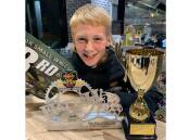 PODIUM FINISH: Curtis Morrison finished third in the Small Wheel Class Race. Picture: Supplied
