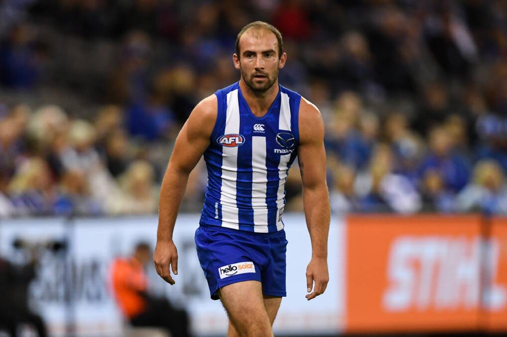 RAMPING UP: North Melbourne star Ben Cunnington is nearing a return to the footy field. Picture: Morgan Hancock