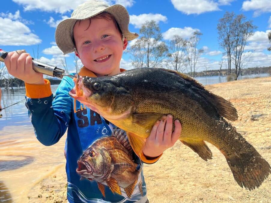 Fergus Mahney with a great yellowbelly from the Rocklands. Pictures supplied
