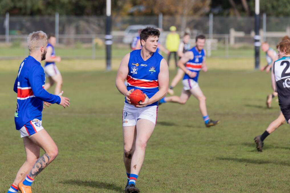 Panmure's Noah Keane was one of the best players on the ground on Saturday. Picture by Anthony Brady