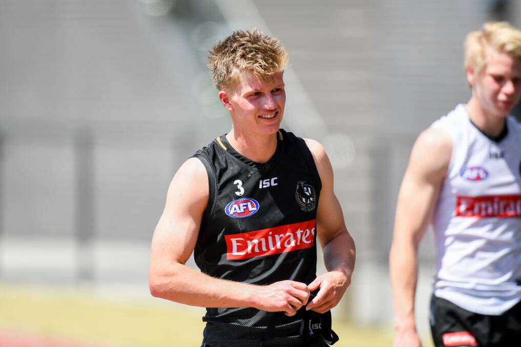 POWER UP: South Warrnambool export Jay Rantall, pictured during his Collingwood days, is on Port Adelaide's top-up list. Picture: Morgan Hancock